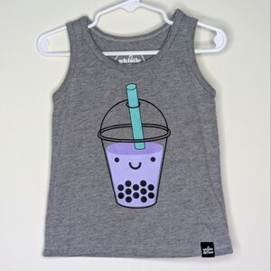 Whistle & Flute Boba Tea Tank Top Sleeveless Shirt 3/4